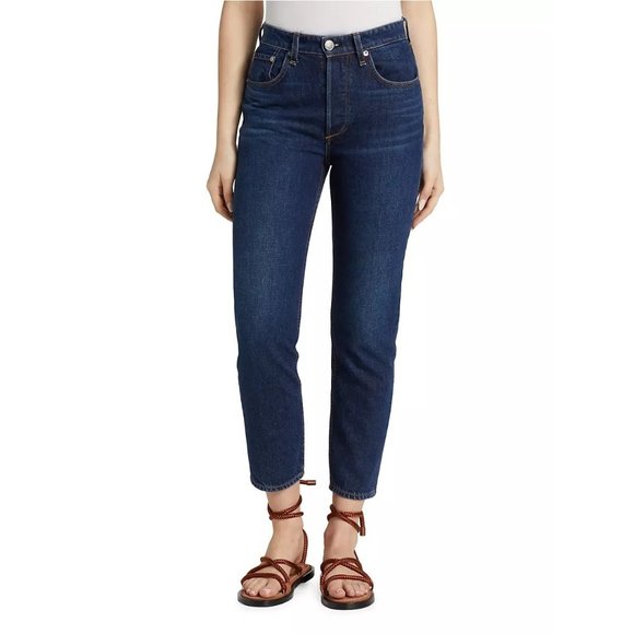 RAG & BONE Nina High-Rise Ankle Cigarette Jeans in Cambria - NWT - Picture 1 of 8